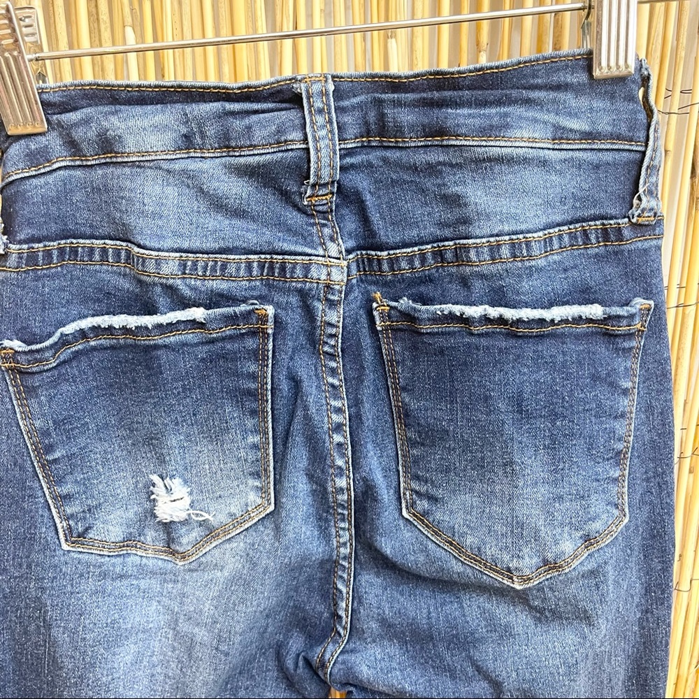 S.O.N.G. Perfect High Rise Skinny Ankle Distressed Jeans Size 0/24 EUC - Picture 4 of 5